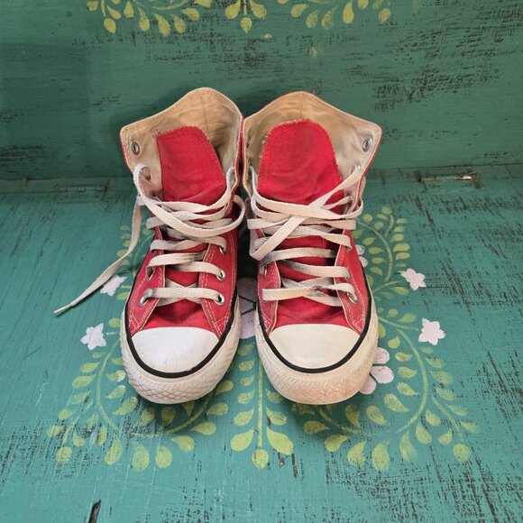 Converse All Star Chuck Taylor Hi-Top Classic Red Sneakers - Picture 3 of 5